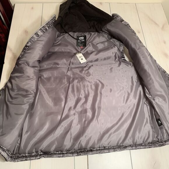 mens 2XL ecko unltd winter vest with hood grey - Picture 3 of 7